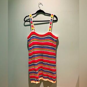 Crocheted mini dress